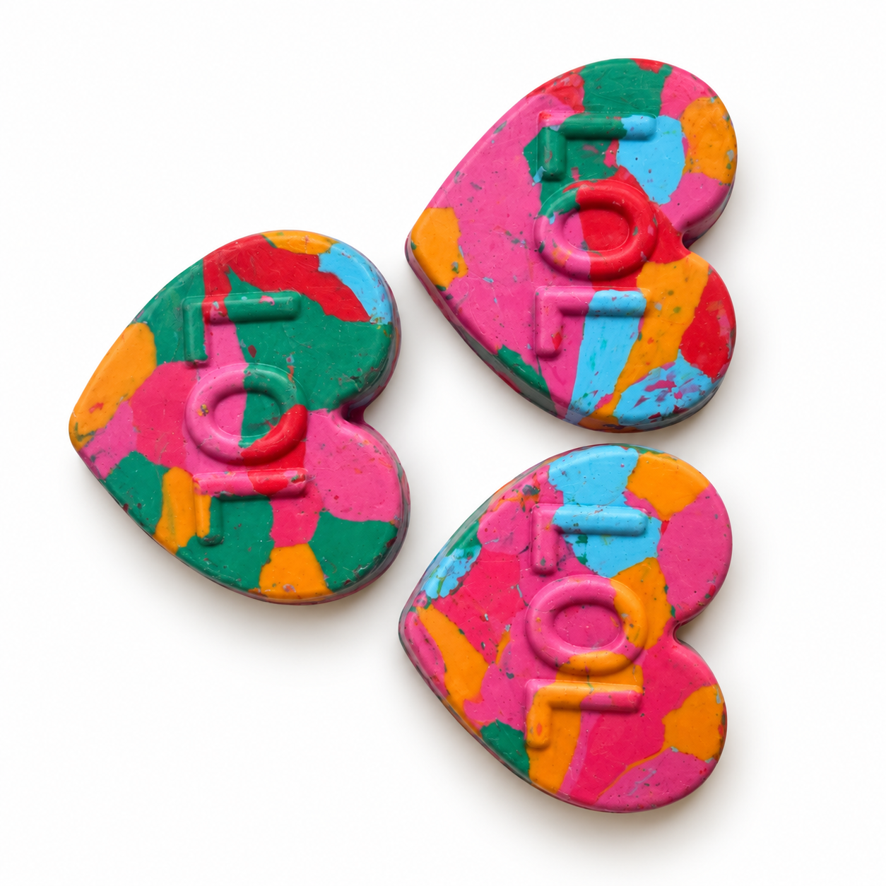Marbled Heart Crayon